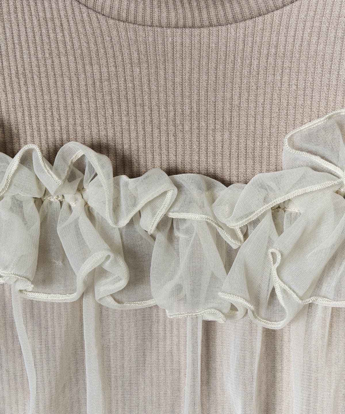 チュールドッキングニット