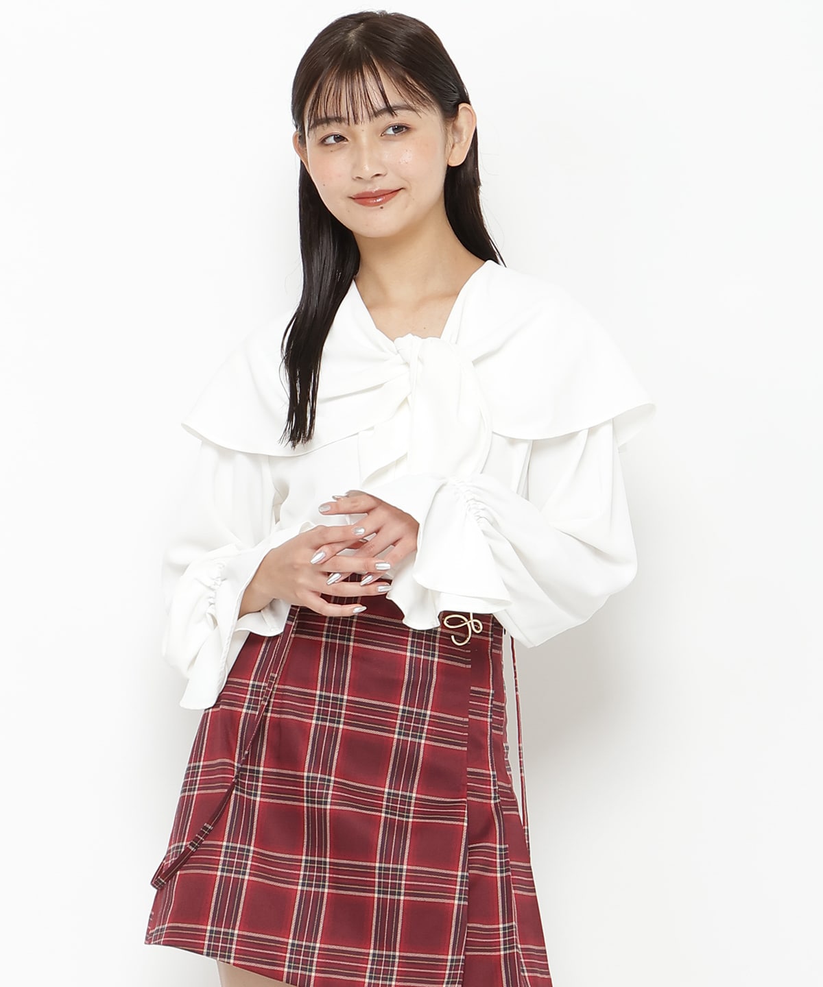 ２wayビッグカラーブラウス