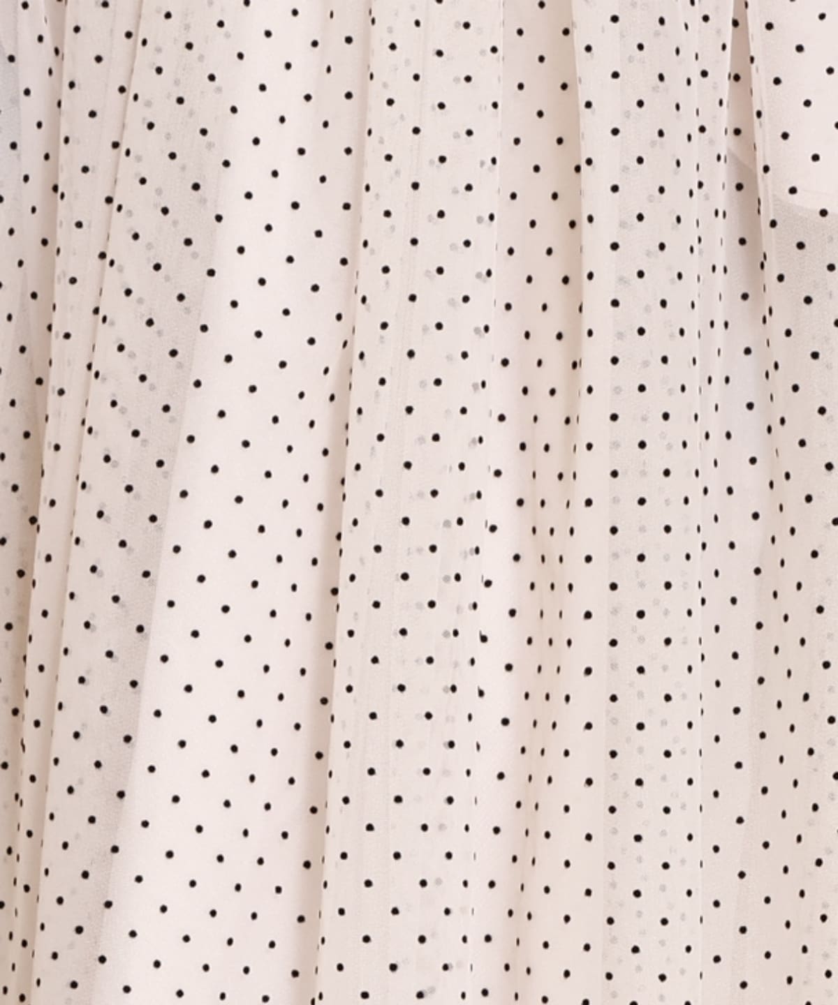 ドットチュールフレアスカート