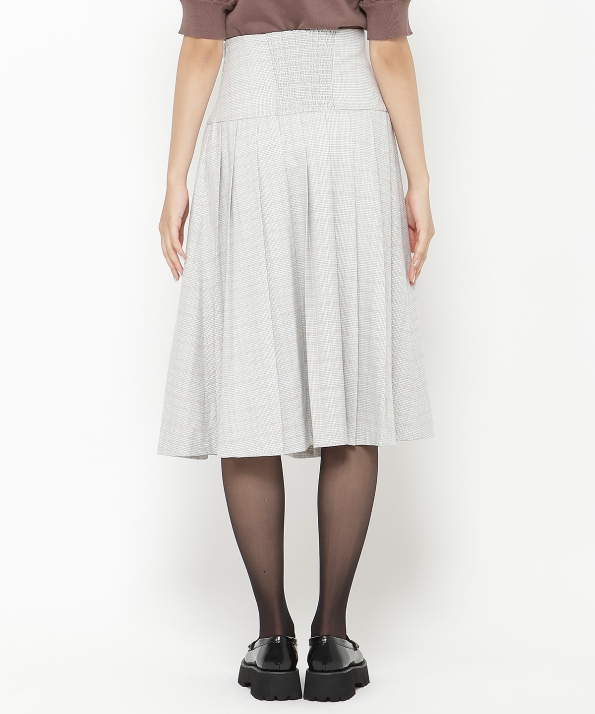 ロースイッチングプリーツスカート