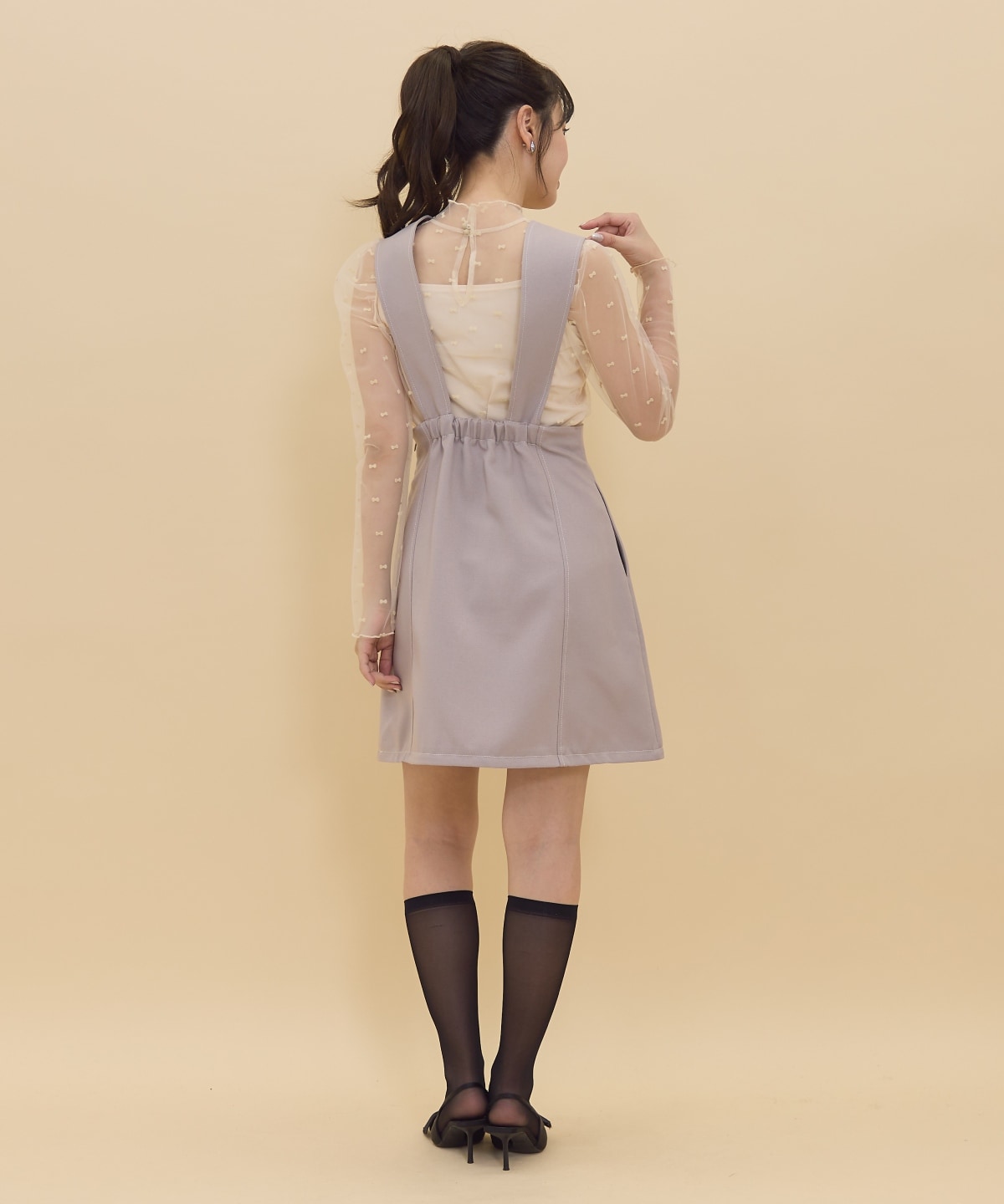 【セットアップ可能】2wayレングスウーリッシュジャンパースカート