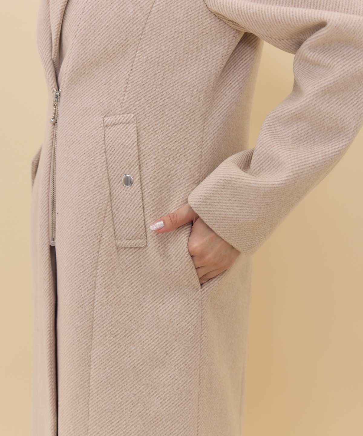 ジップチェスターコート