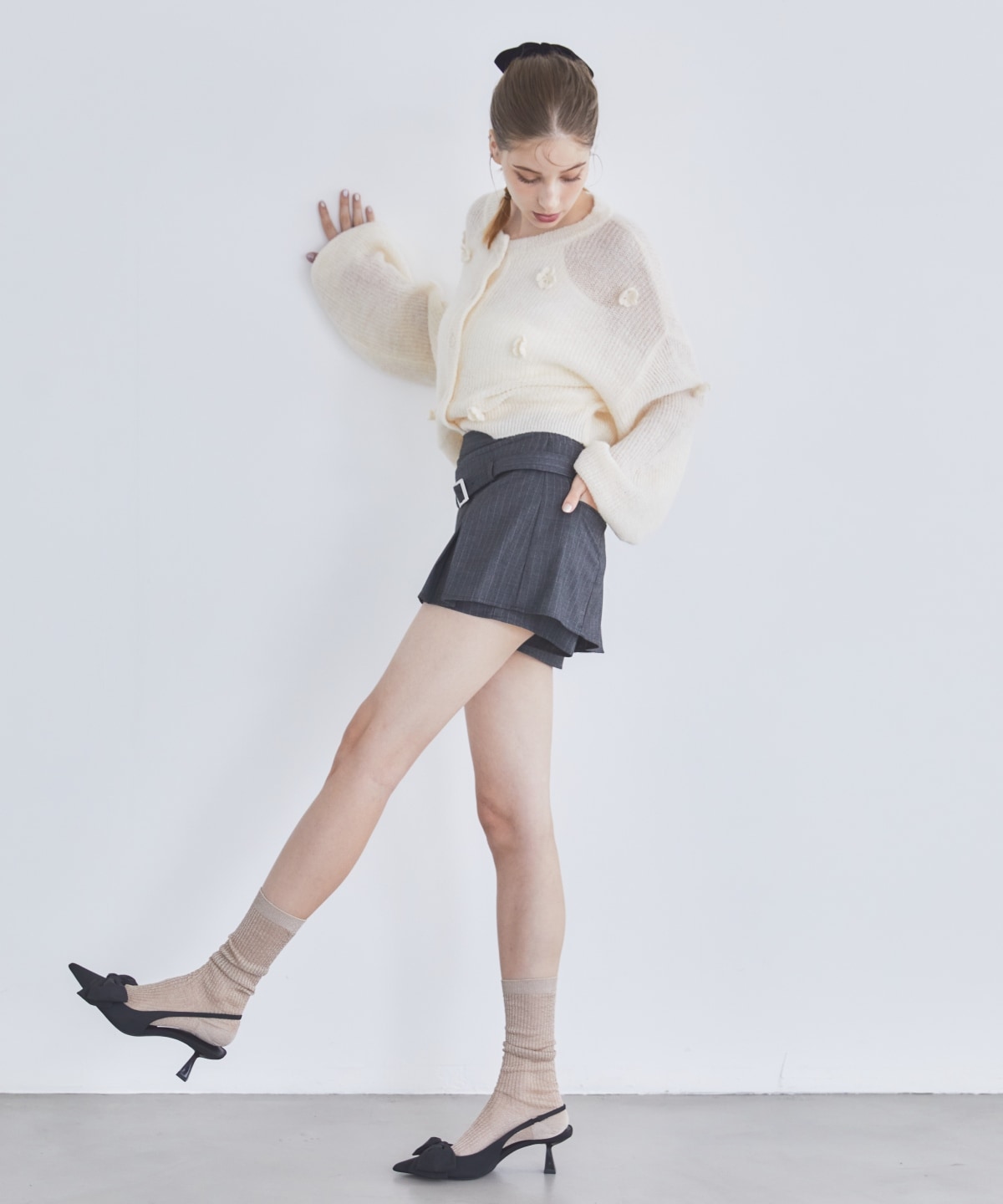 クロシェフラワーカーディガン