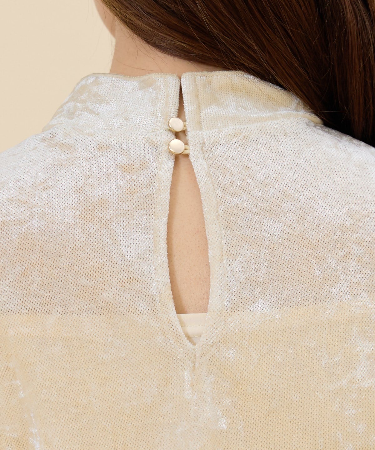 ベロアチュールトップス