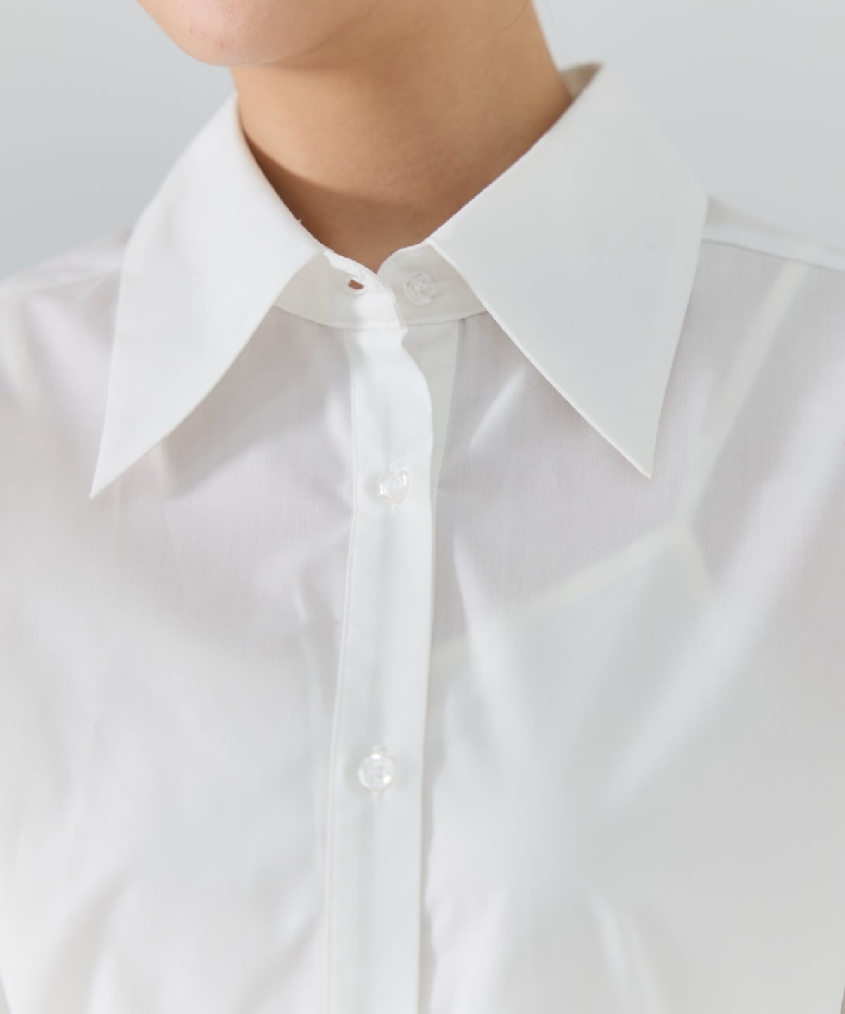 カットオフフリルリボンシャツ