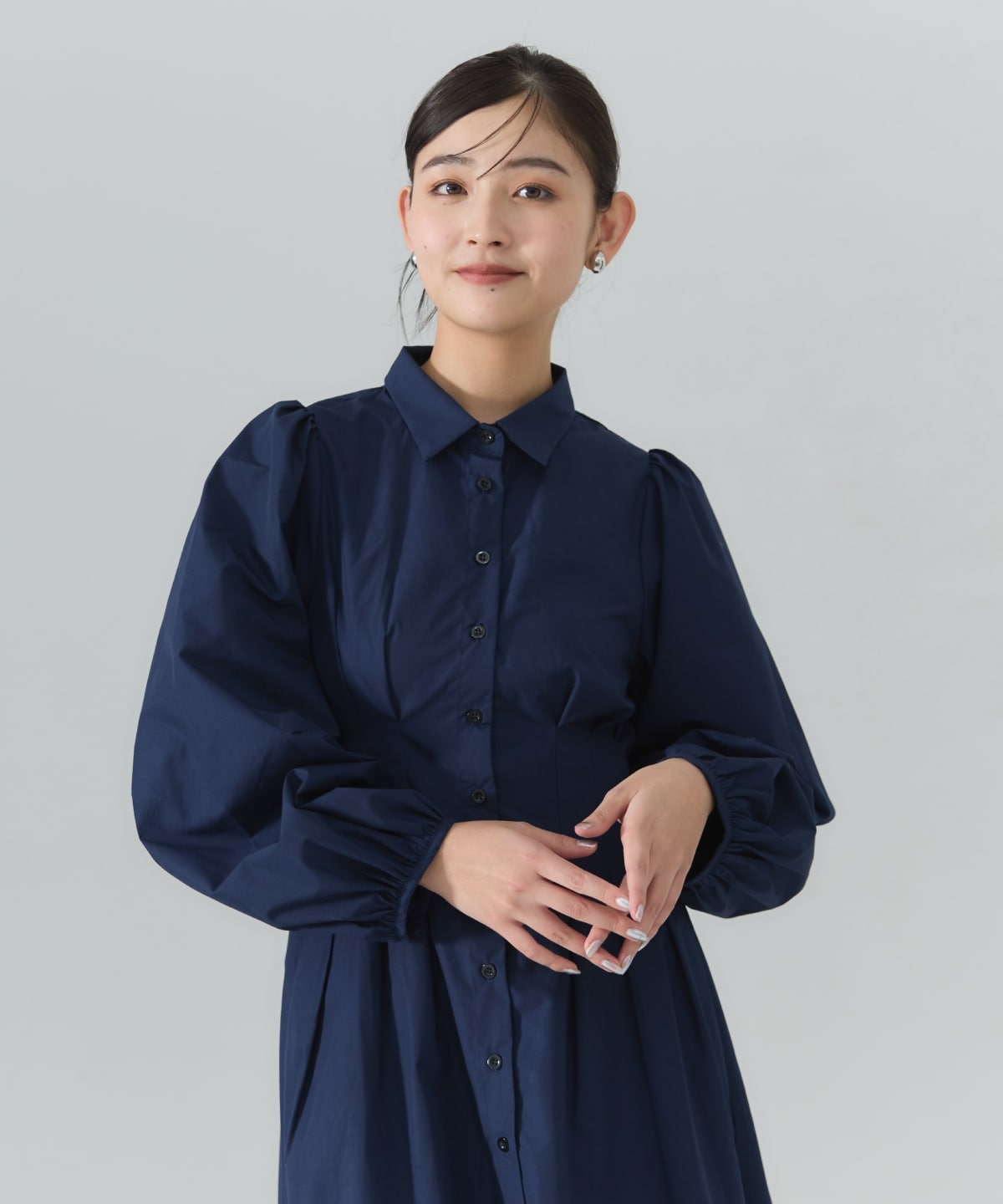 タックシャツワンピース