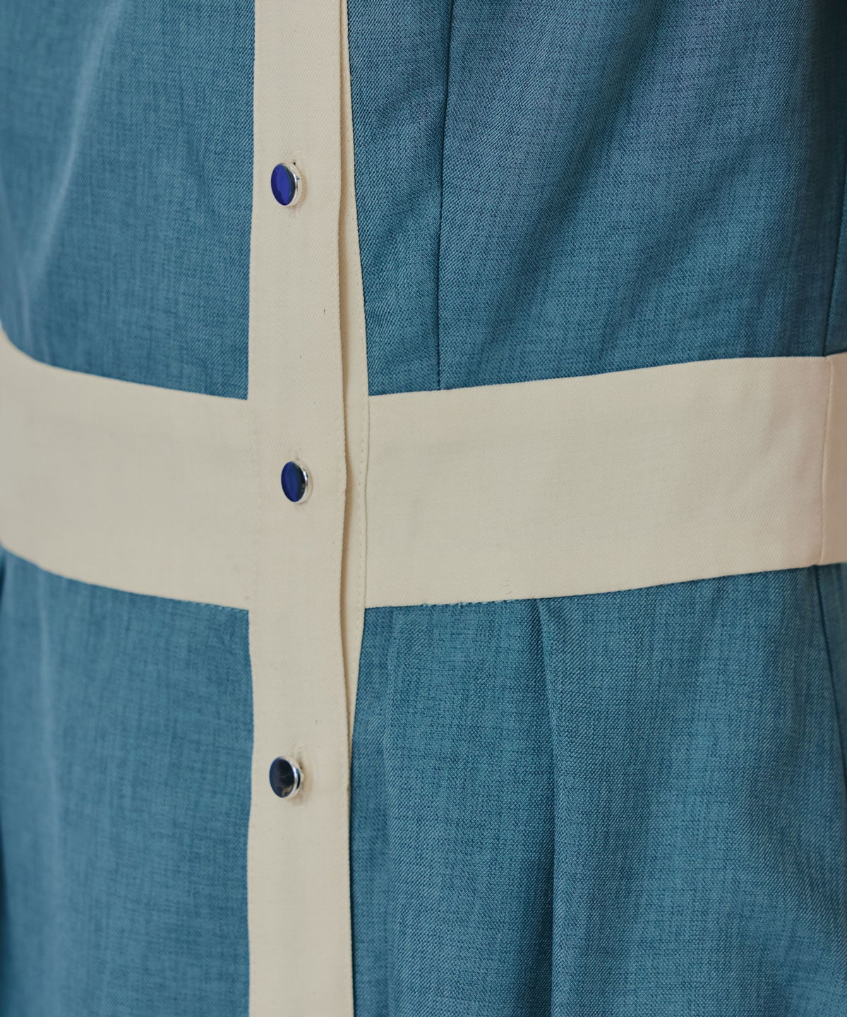 バイカラーアシメショルダーワンピース