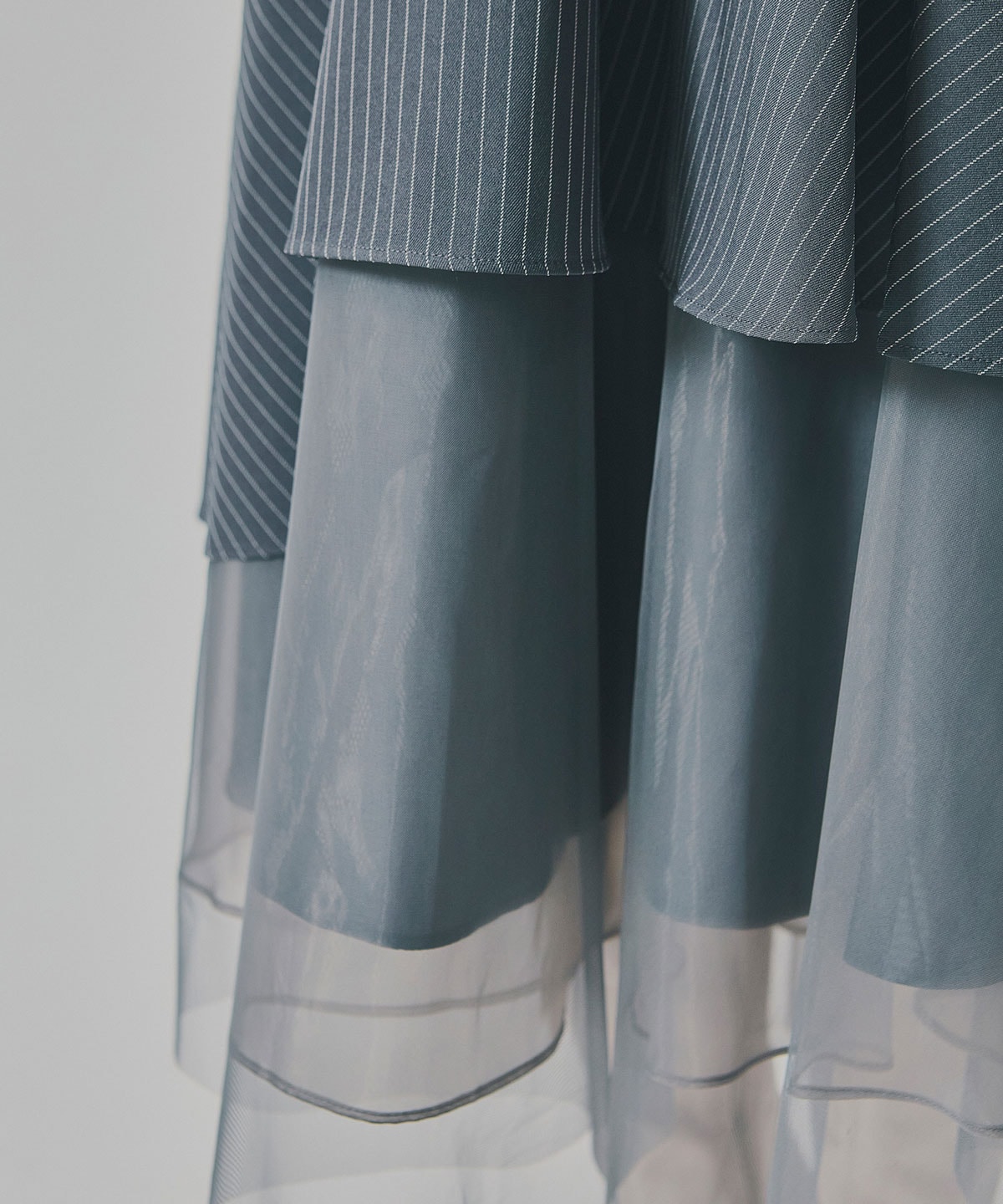 シアーMIXティアードスカート