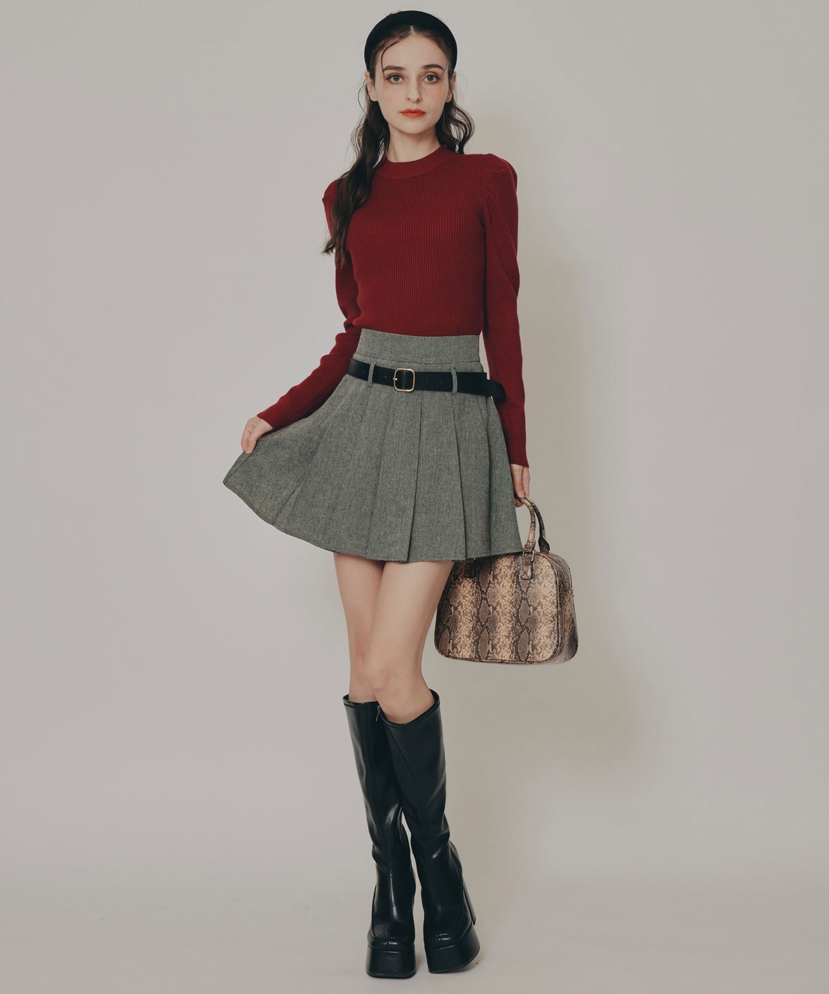 ローベルトプリーツミニスカート