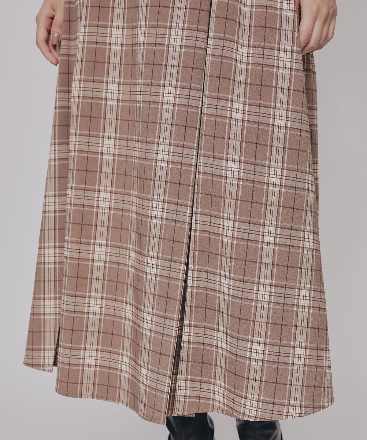 クラシカルチェックベスト&フレアスカートセットアップ