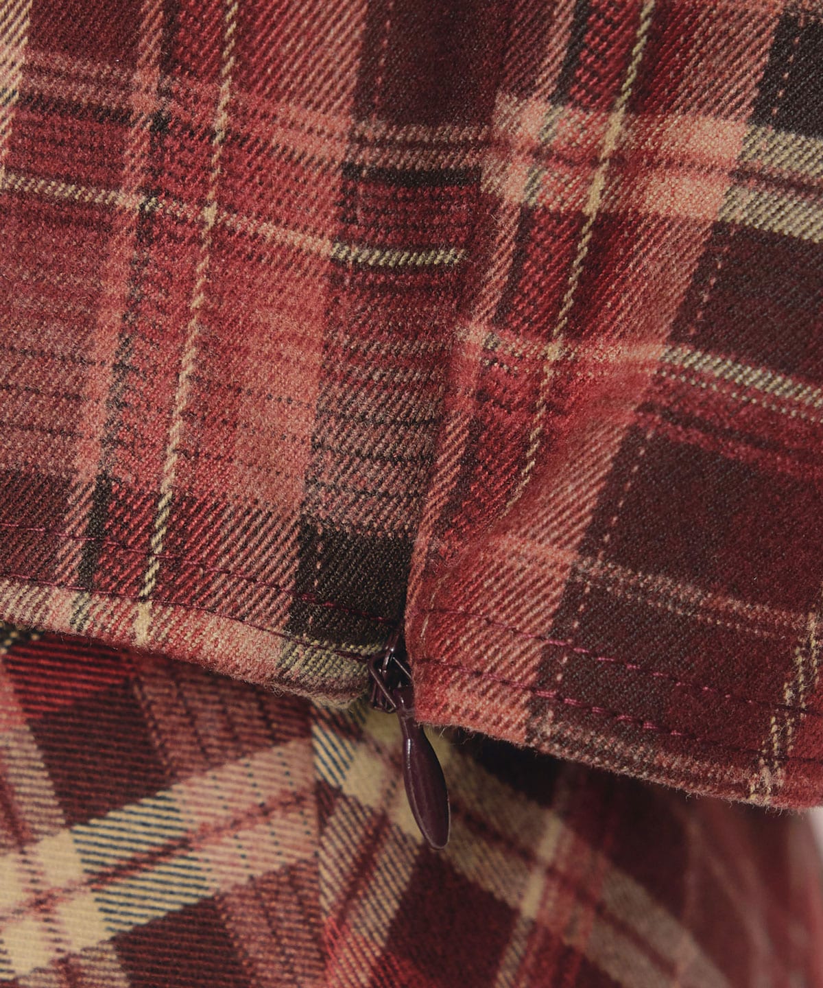 バイアスチェックショートブラウス×プリーツミニスカートセットアップ