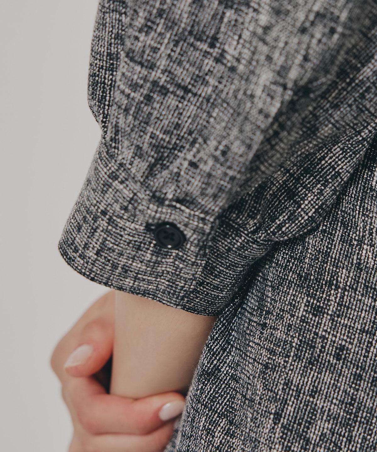 カラーミックスフロントZIPワンピース