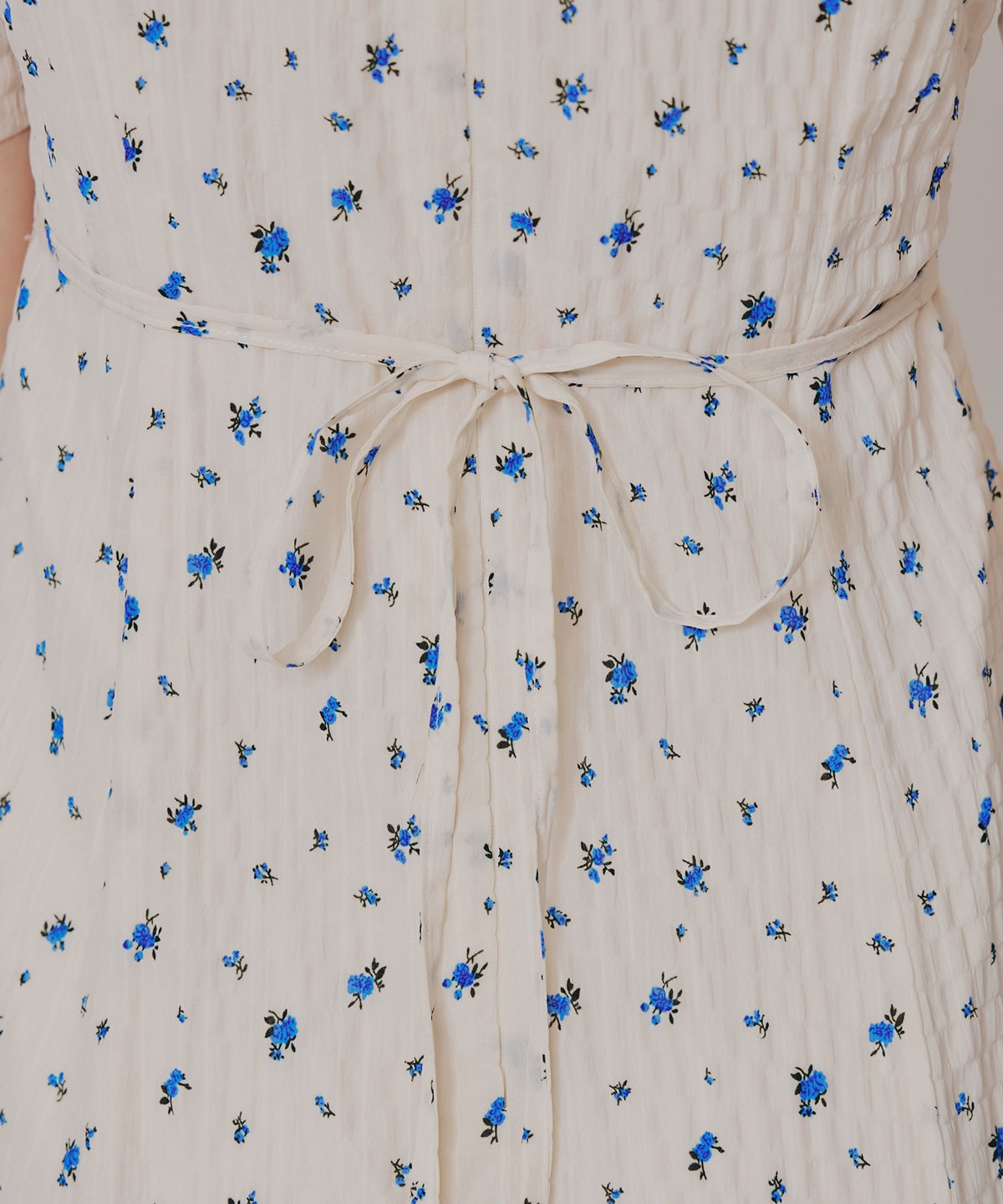 ミニフラワーイレヘムロングワンピース