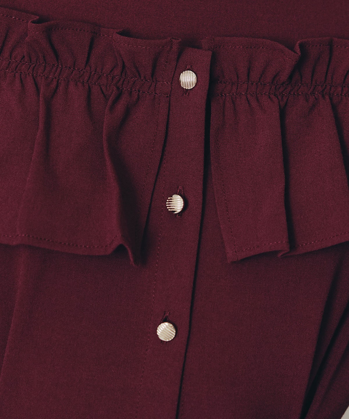 オープンショルダーフリルワンピース