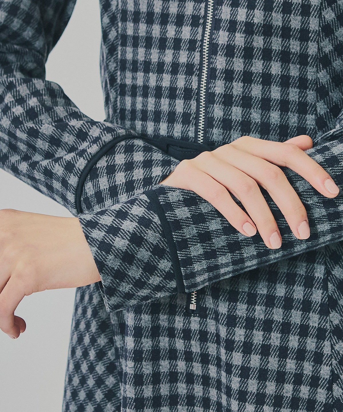 クラシカルチェックZIPミニワンピース