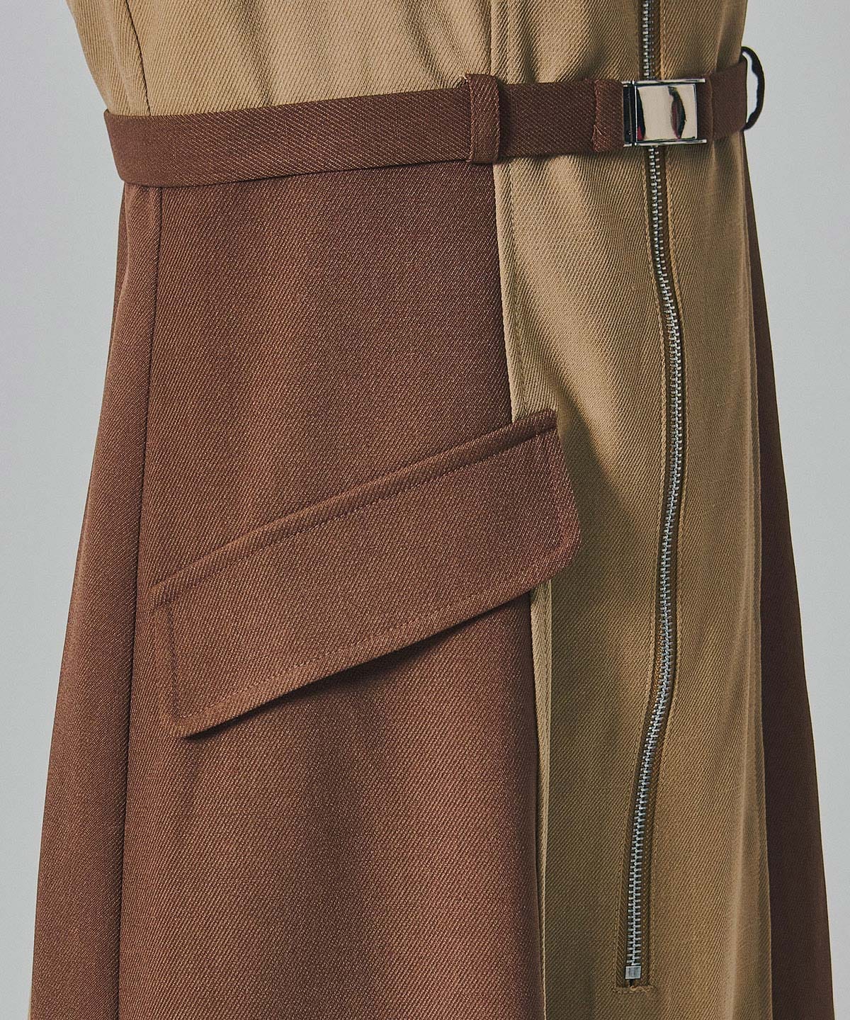 フロントジップバイカラージャンスカ