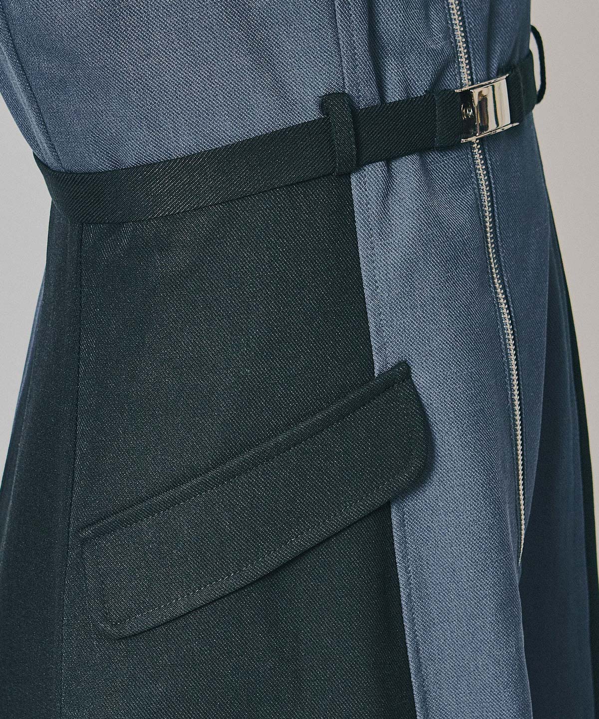 フロントジップバイカラージャンスカ