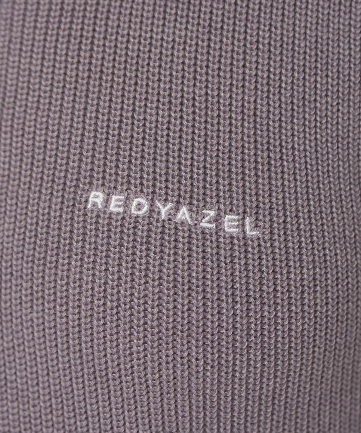 バイカラーポロニットロングスリーブミニワンピース