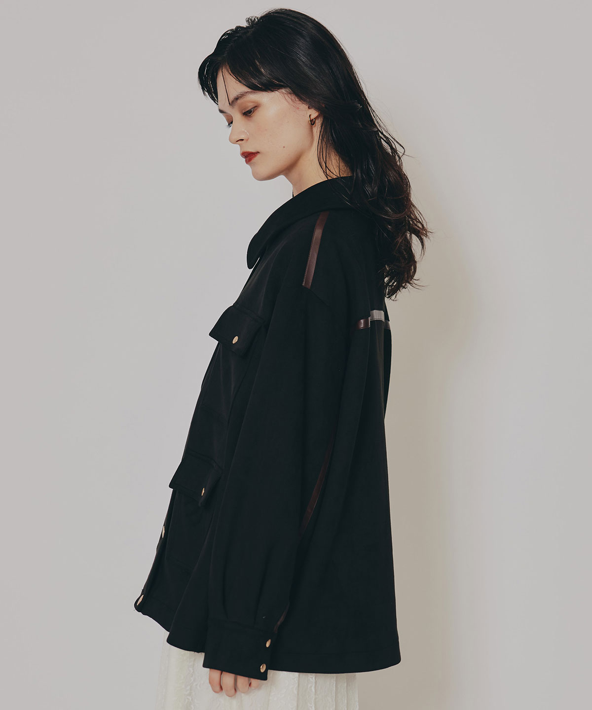 ヴィンテージライクスエードポケットジャケット