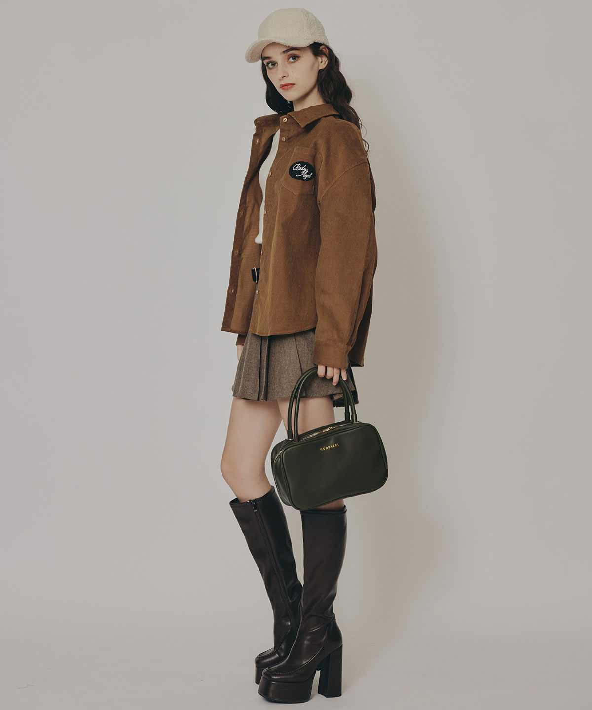 ロゴワッペンオーバーシャツ