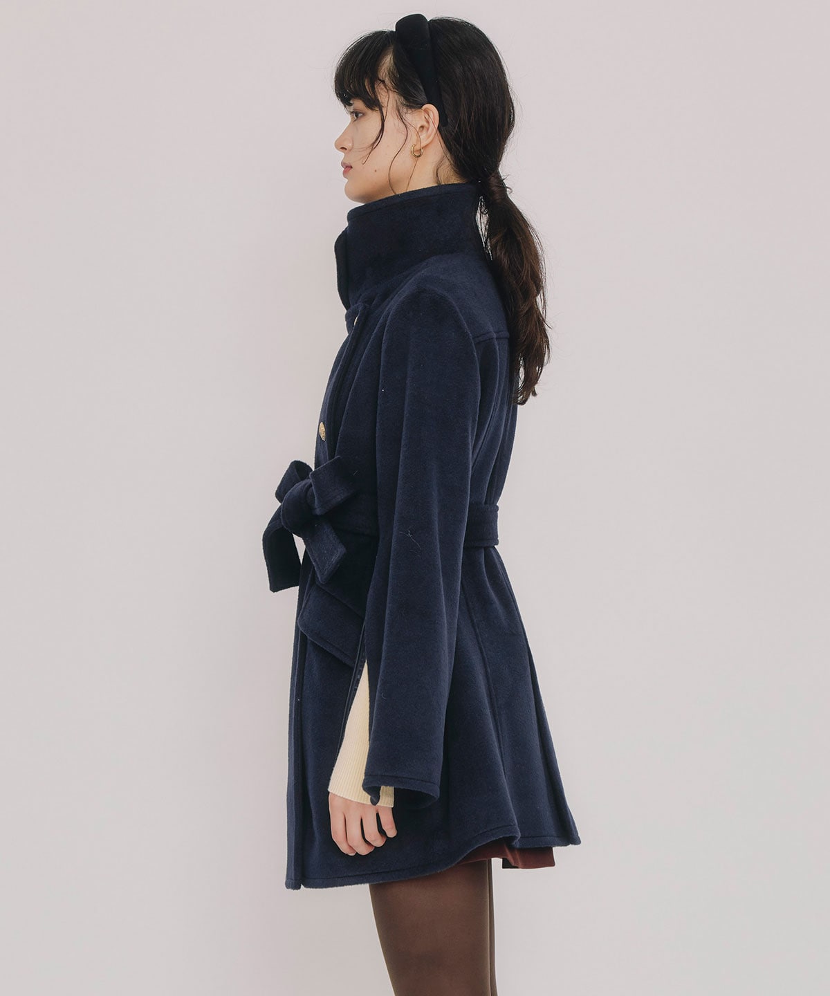 2WAYベルスリーブミドルコート