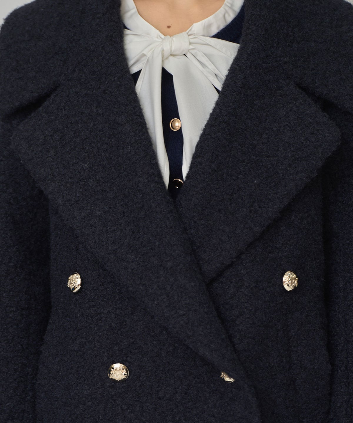 ボアダブルミドルコート