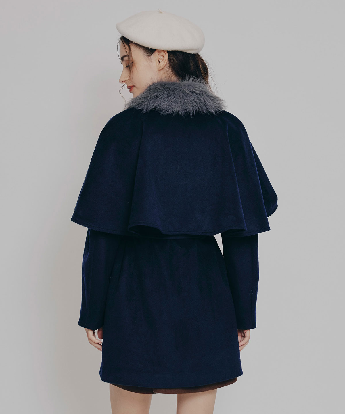 マルチWAYケープファーショートコート