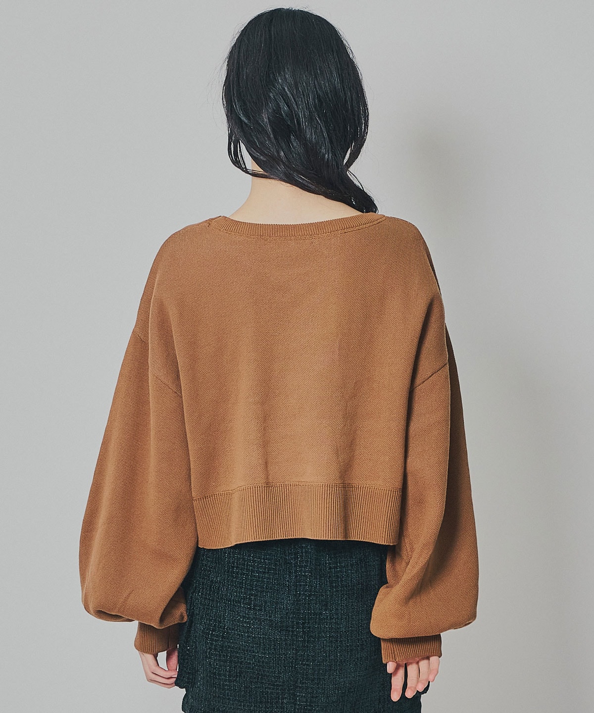 スウェットライクジャガードニット