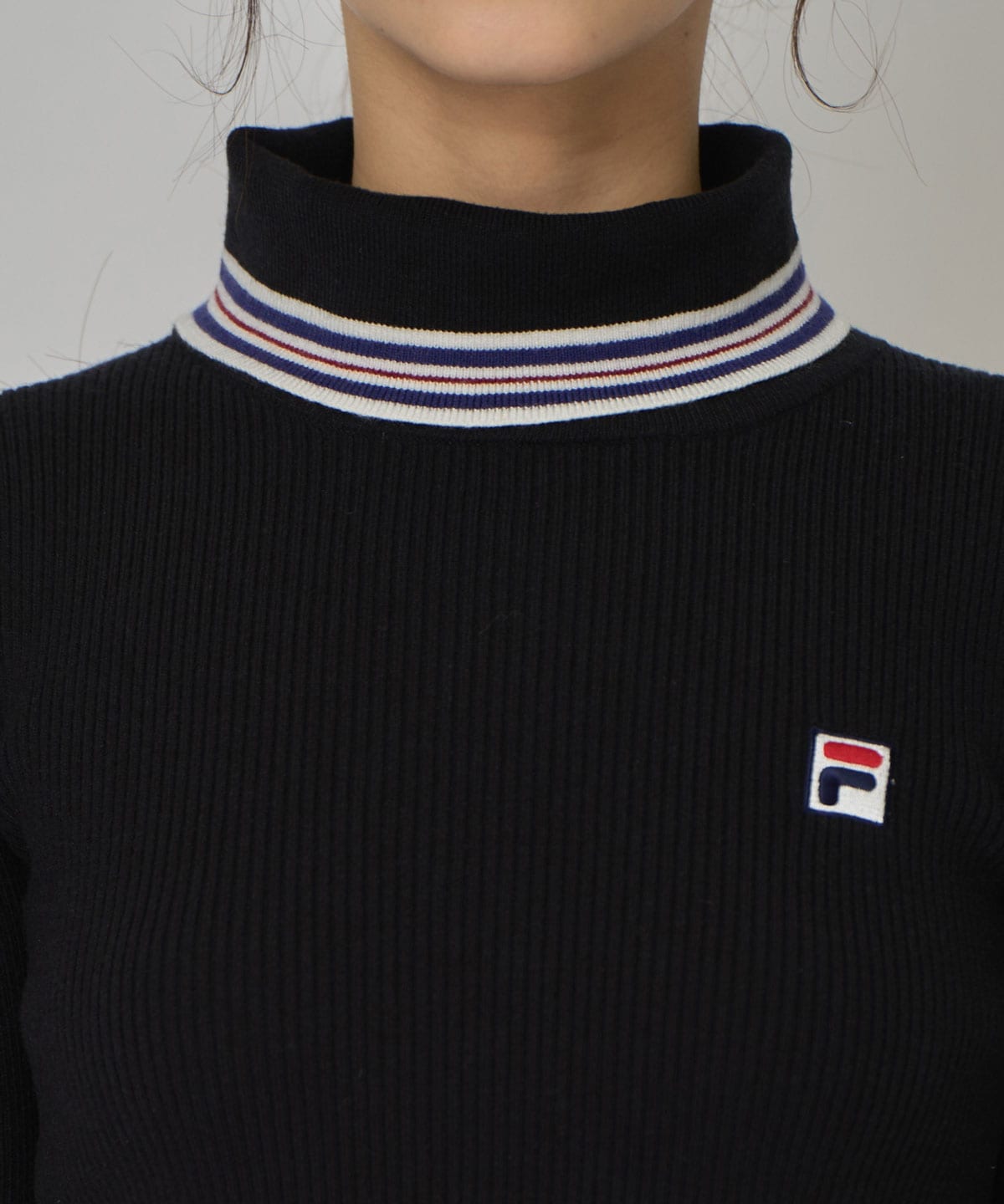 ［FILA×REDYAZEL］ラインタートルニットプルオーバー