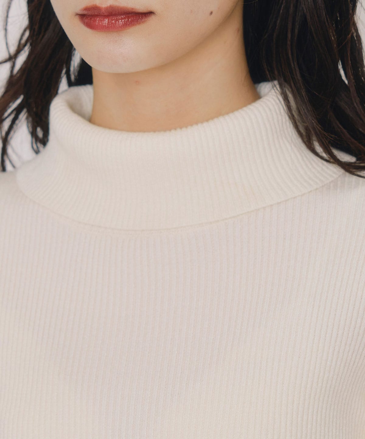 ラメタートルニットプルオーバー