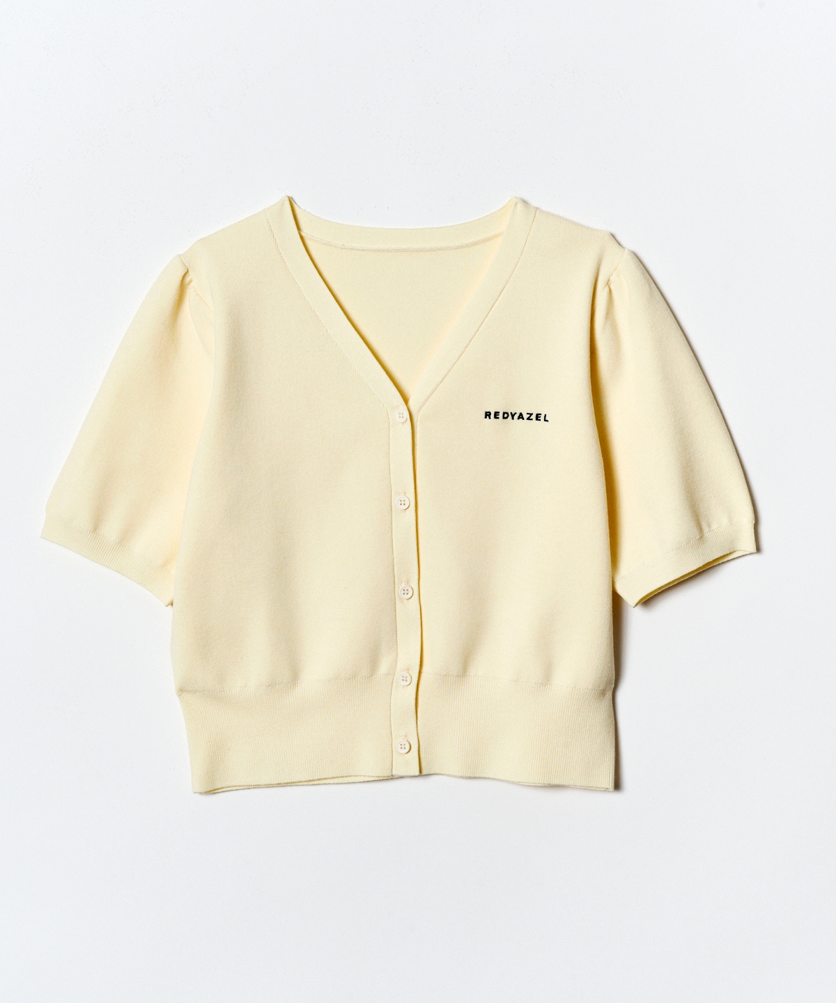 ロゴVネックショートスリーブカーディガン