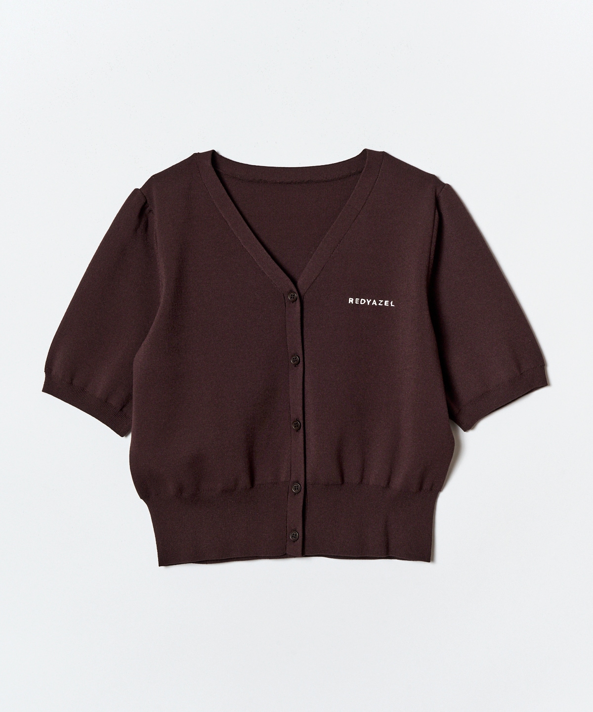 ロゴVネックショートスリーブカーディガン