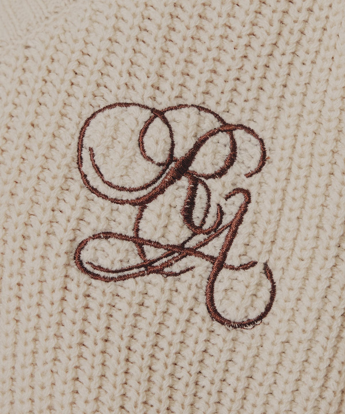 レイヤードシャツドッキングニットプルオーバー