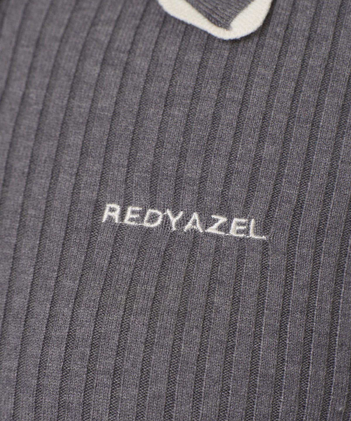 スカラカラーポロニットプルオーバー