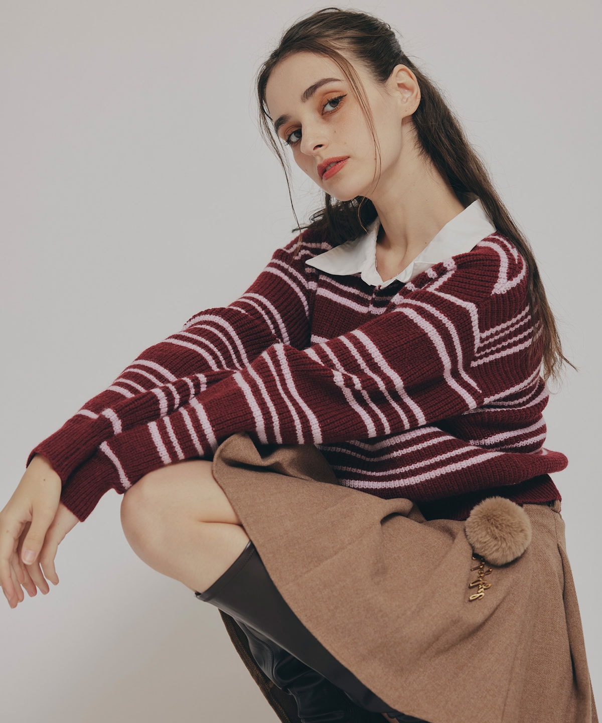 R.カレッジポロニットプルオーバー