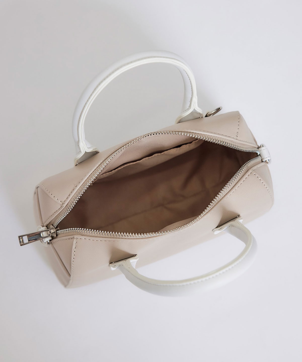 R.バイカラーミニボストンショルダーバッグ