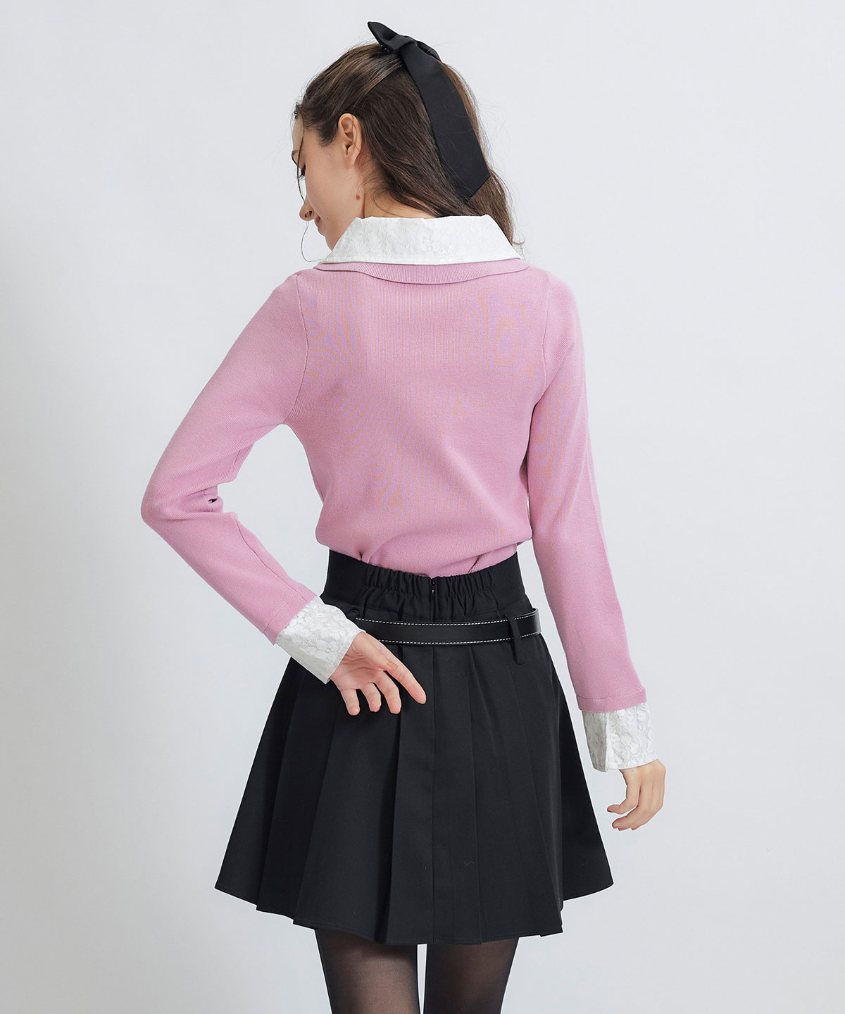 ローベルトインナーパンツプリーツミニスカート