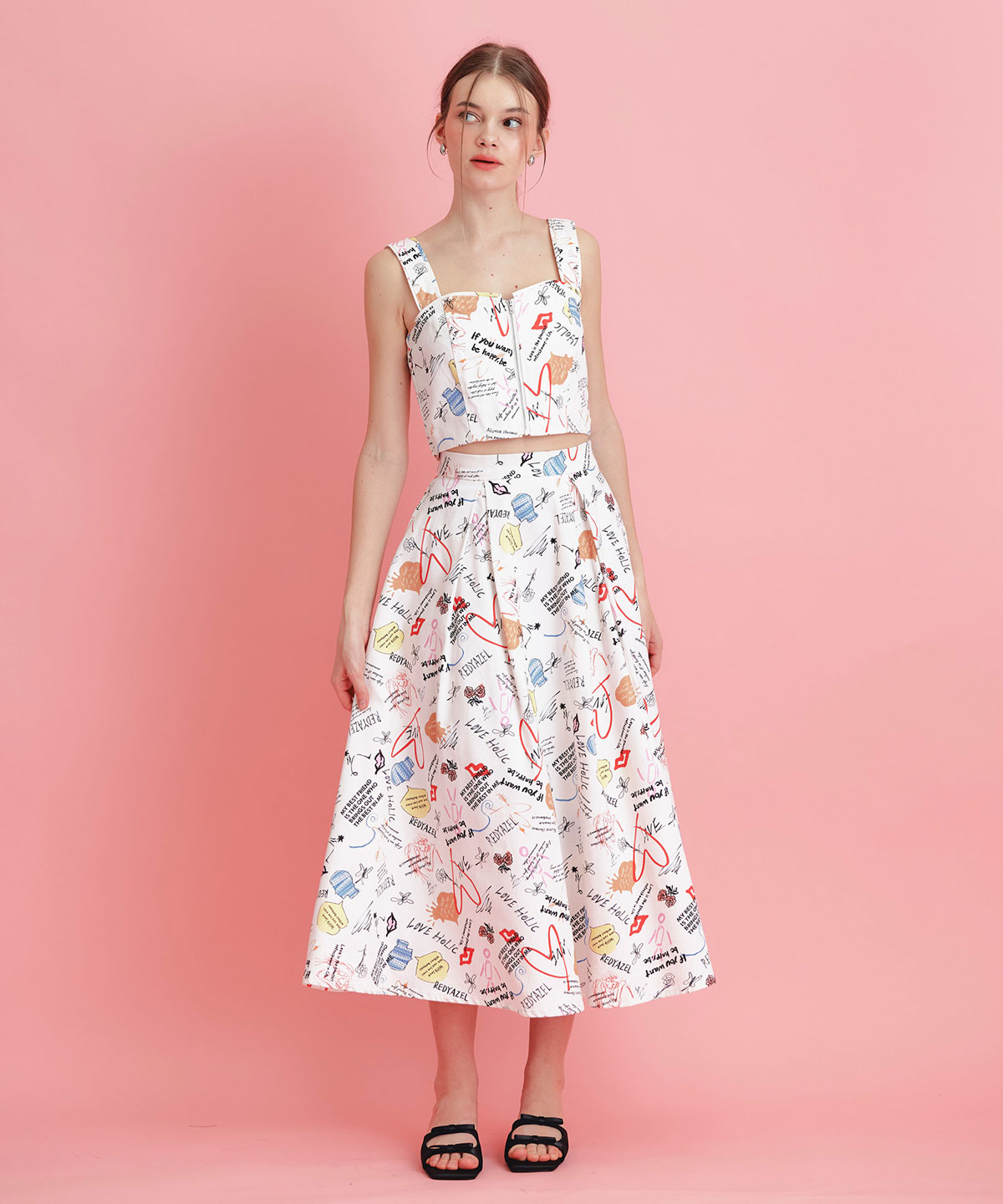 【LoveArt Series】LoveArt ロングフレアスカート