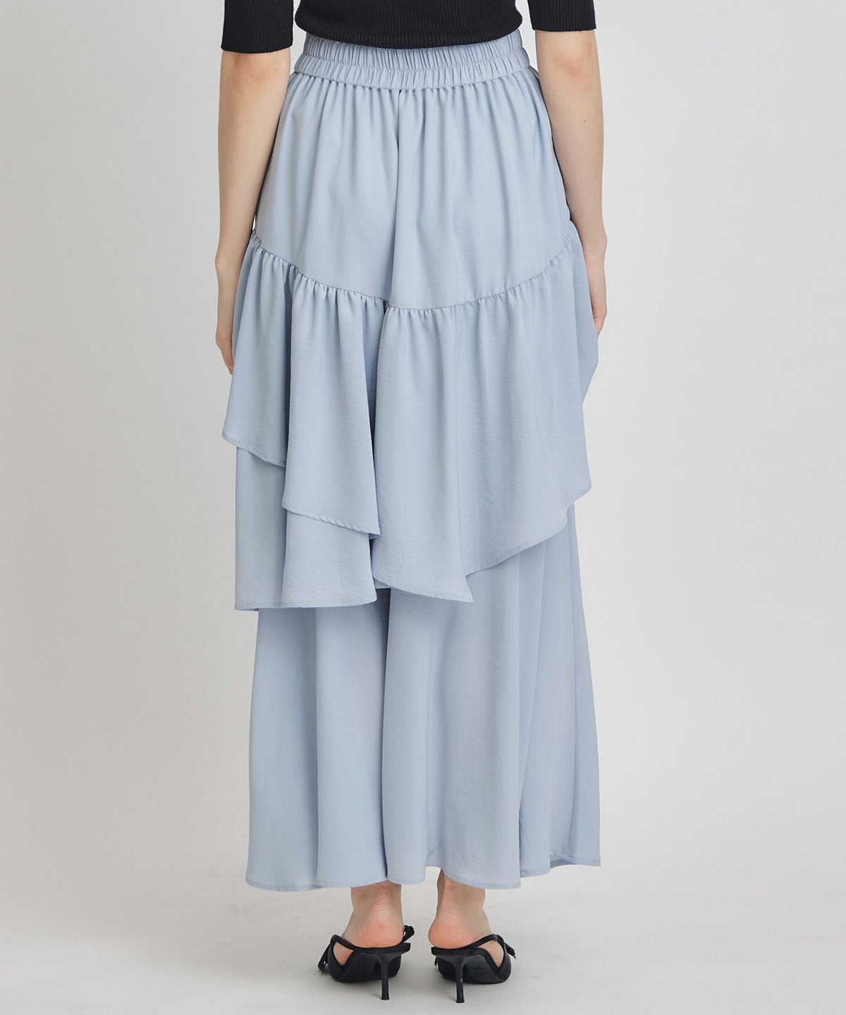 エアリーティアードロングスカート