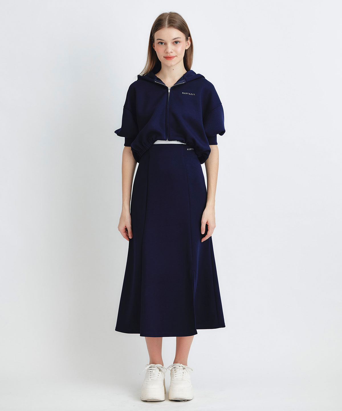 ダンボールセミマーメイドスリットロングスカート