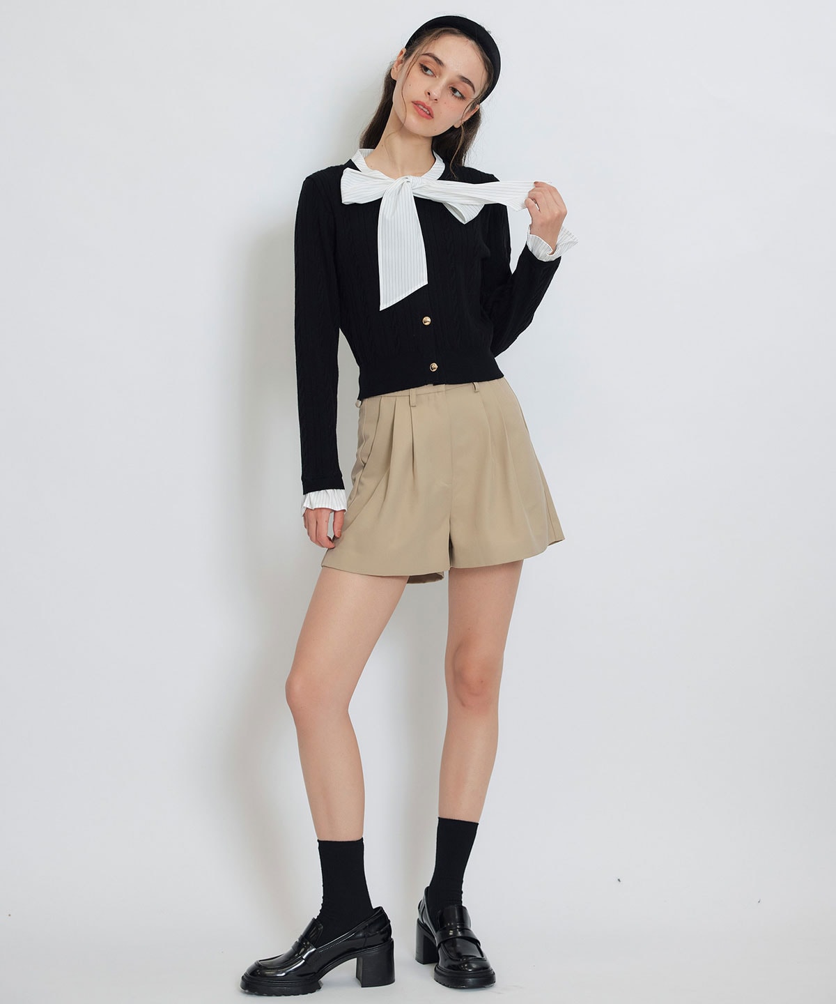 【セットアップ可能】ベーシックタックショートパンツ