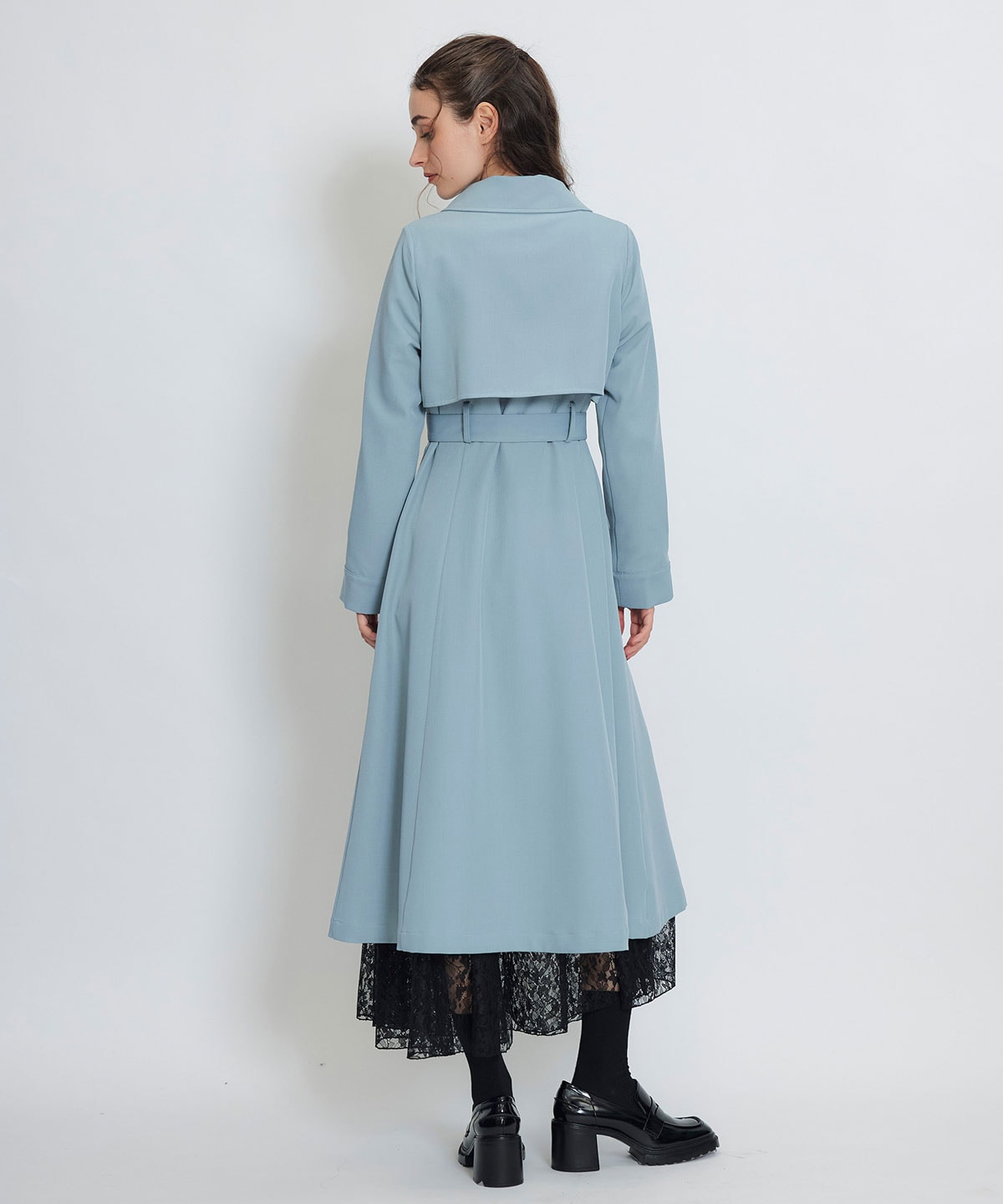 2WAYレイヤードライクリボントレンチコート