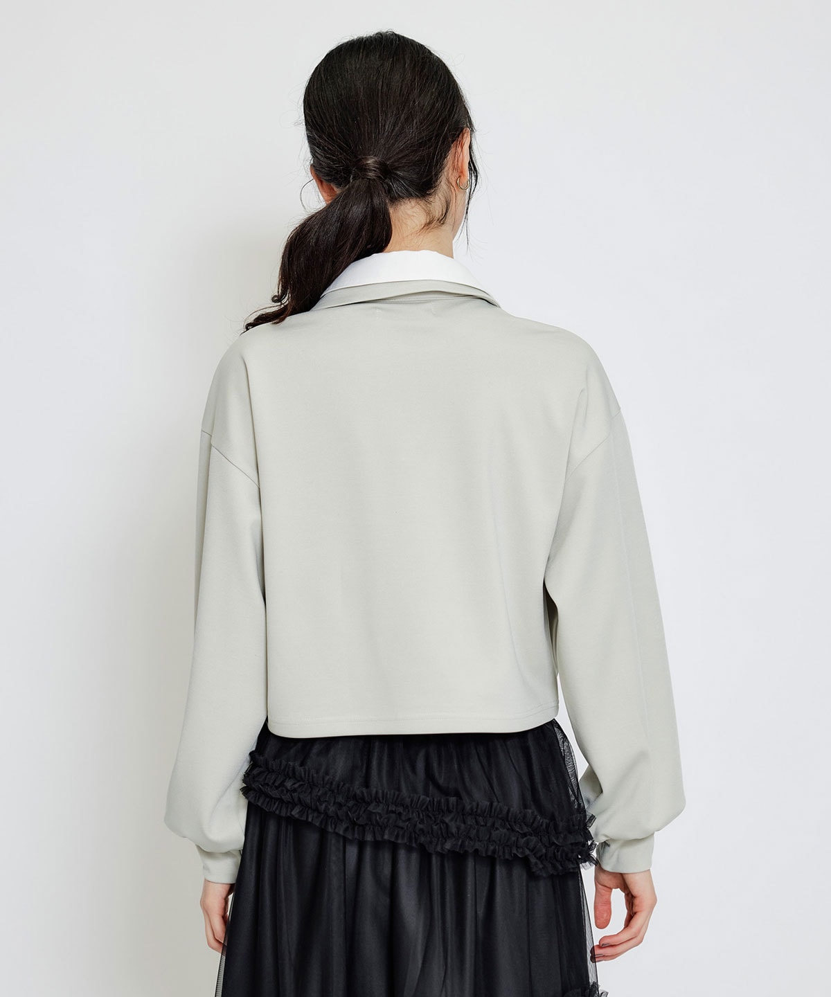 エンブレムダブルカラーカットプルオーバー