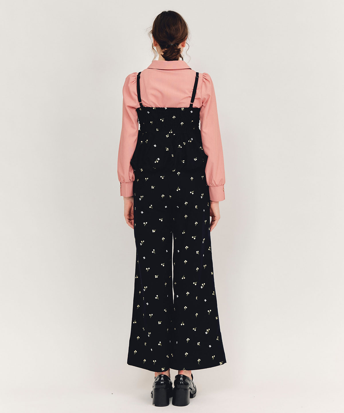 【Fleur monogram Series】フルールモノグラムエンブロイダリーワイドパンツ