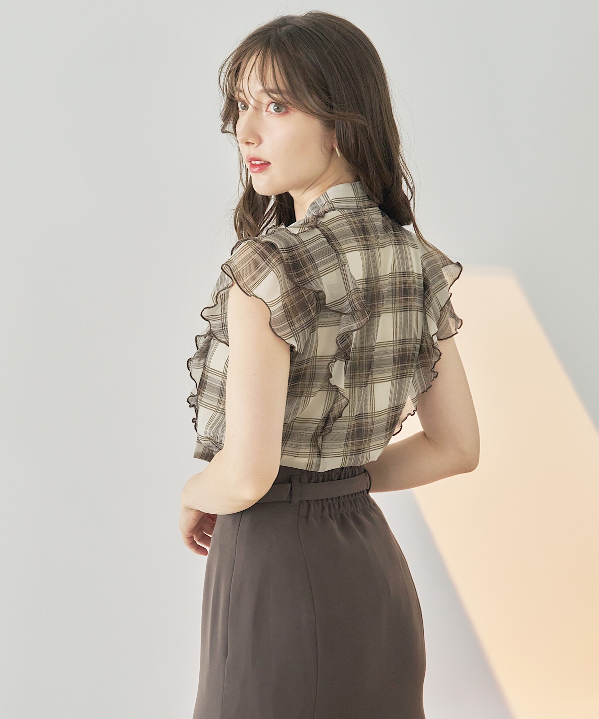 【日本製】ベルト付きマーメイドスカート