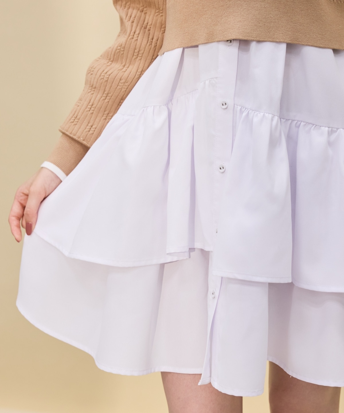 【再入荷】ティアードシャツワンピース