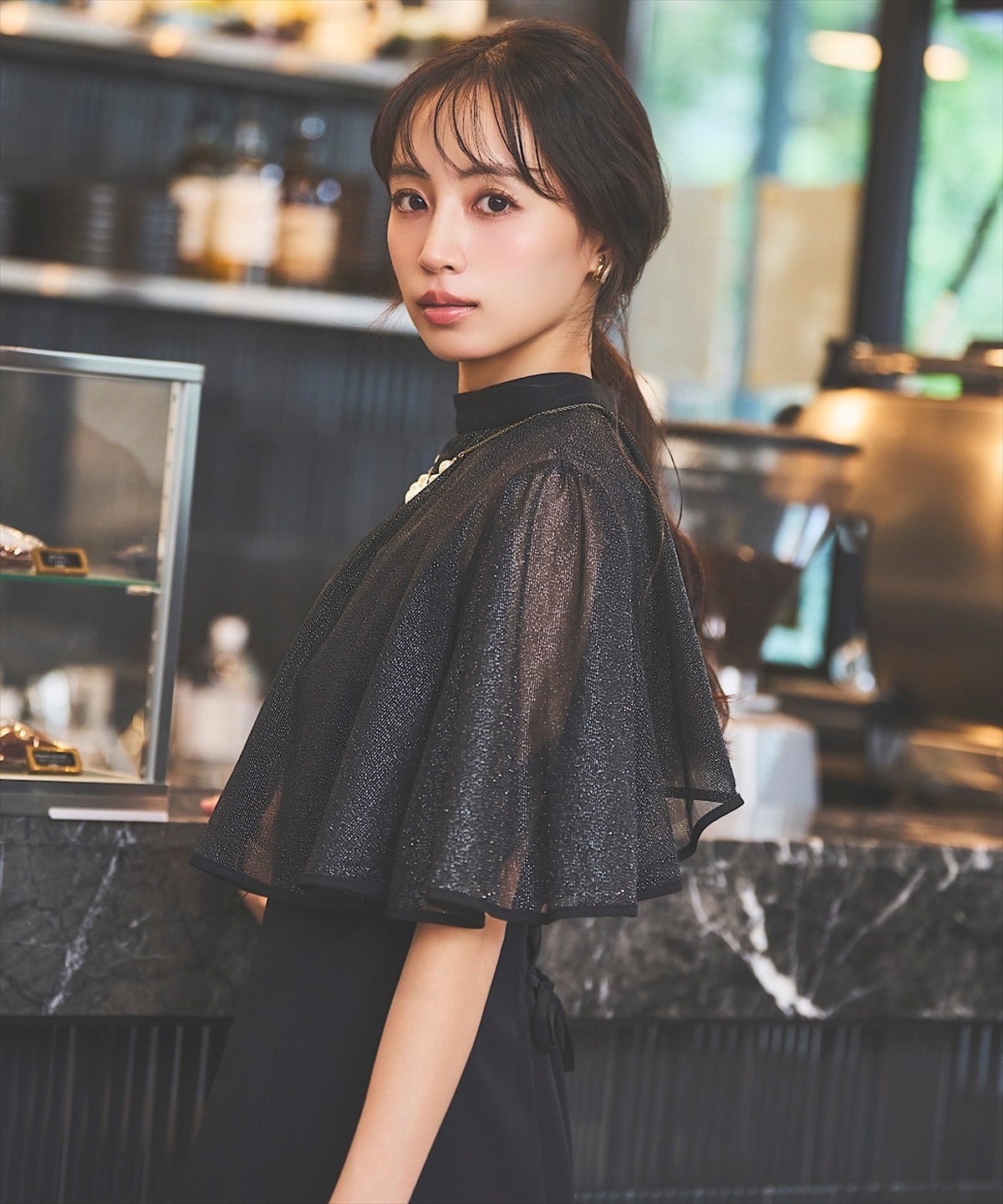 ラメチュールボレロセットアップフレアドレス