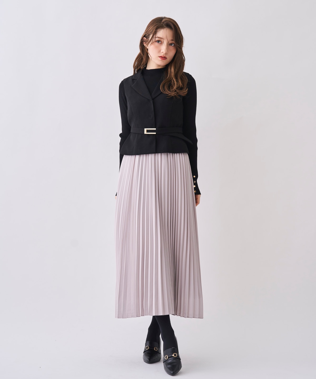 【12/5(Fri)予約開始】ジレ＆プリーツスカートセット