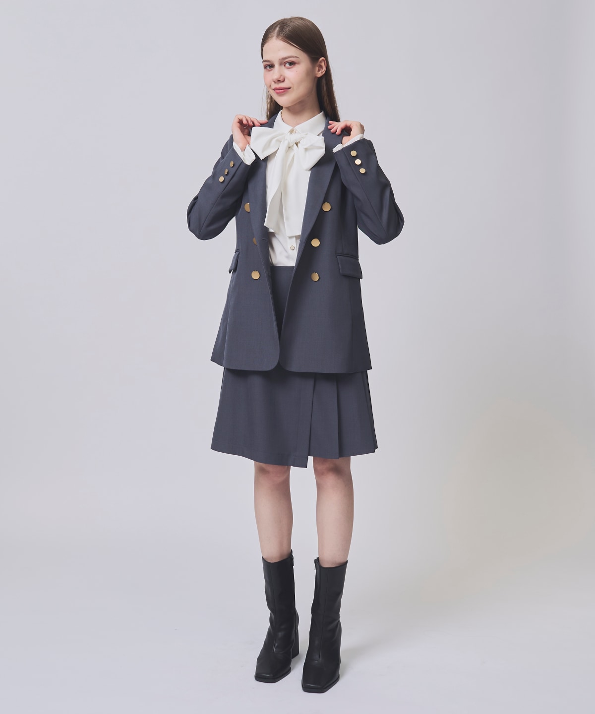 【1/30(Fri)発売開始】アシメプリーツミニスカート