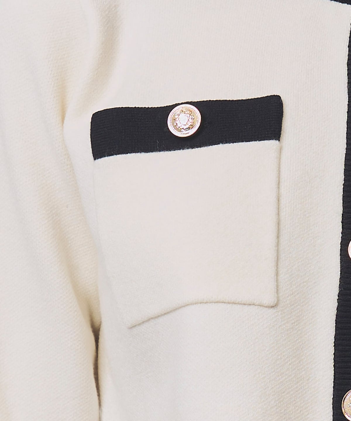 【1/30(Fri)発売開始】金ボタンクルーネックカーディガン